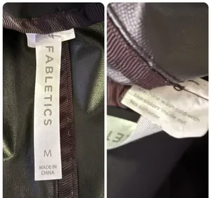 Fabletics black ruched utility jacket  thumbnail 10