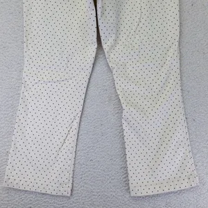 J.Crew‎ Womens Polka Dot Straight Leg Pants Ivory Navy Blue Size 31 F4451 thumbnail 10
