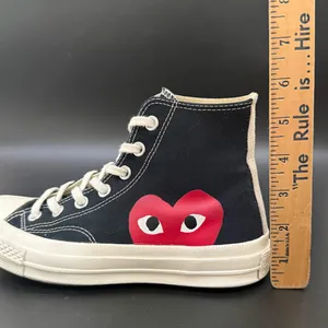 CONVERSE X Comme des Garçons PLAY High Top Chuck 70 Unisex Sneakers Women’s 7 thumbnail 8