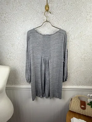 We The Free Gray Oversized Just A Henley Front Tie Top - Size - Medium thumbnail 6