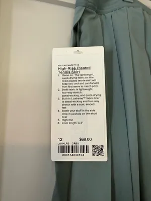 Lululemon Tennis Skirt Green Pleated thumbnail 4
