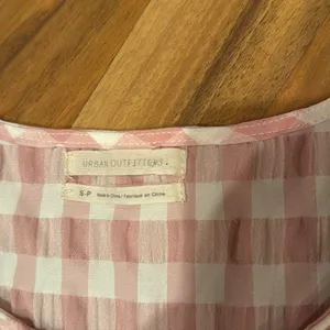 Pink and white gingham urban outfitters dress size small‎ thumbnail 3