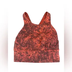 Lululemon Wunder Train Longline Bra 2‎ C/D Sun Bleached Wash Red Merlot thumbnail 3