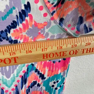 Lilly‎ Pulitzer Skipper Popover Quarter Zip Sweatshirt Multi Color Print Medium thumbnail 6