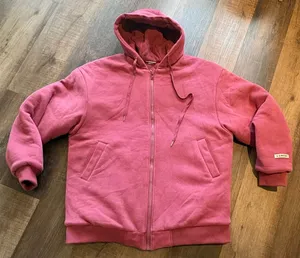 Comfrt Zip Up Hoodie Size 2XL Berry Oversized 5lb weighted Jacket thumbnail 2