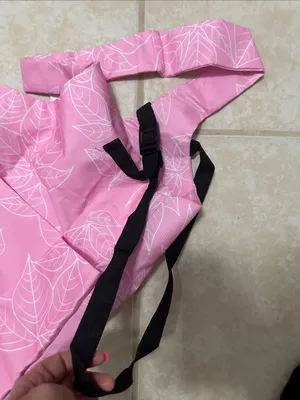 Source Unknown Pink with white Leaf-Print Yoga Mat Bag NWT thumbnail 7