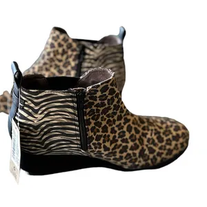 NWT TOMS Beige Animal-Print Kelsey Suede Boot Brown Black SZ-6 thumbnail 7