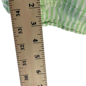 Anthropologie Saturday Sunday Size Small Green Striped Flowy Pull On Shorts thumbnail 6