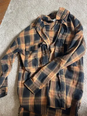 Acoa oversized flannel Orange thumbnail 3