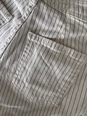 Striped Jean shorts Gray Size 4 thumbnail 3