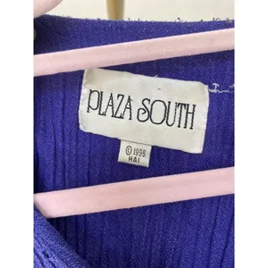 Vintage Button Front Maxi Dress‎ Purple Plaza South L Romantic Wedding Elegant thumbnail 4