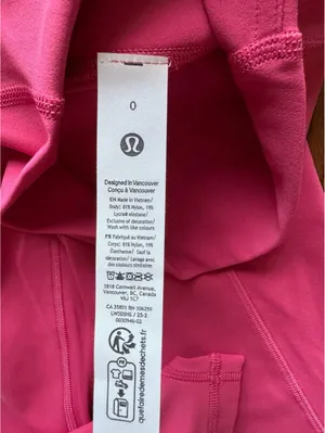 Lululemon Align With Pockets High Rise 25” Raspberry Coulis Size 0 NWT thumbnail 6