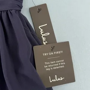 NWT Lulus Heavenly Hues Navy Blue Leg Slit Bridesmaid Maxi‎ Dress Gown thumbnail 6