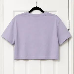 Nike Sportswear NYC Graphic Crop Tee Lavender Purple Cropped T-Shirt XS thumbnail 4