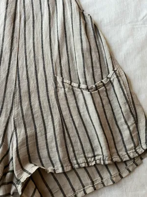 Striped Tie Romper Multi thumbnail 2