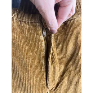 GAP High Rise Corduroy Pants Brown Camel Elastic Waist Relaxed Straight Leg Size thumbnail 5