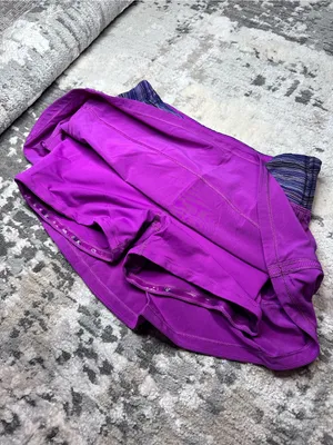 lululemon athletica Magenta Skort with Striped Waistband thumbnail 9