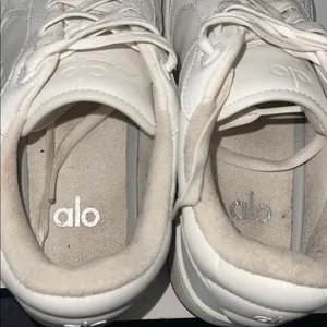 Alo Recovery Mode Casual Cushioned Lace Up Shoes Sneakers Natural White Gum 7 thumbnail 4