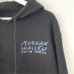 NWT Morgan Wallen I’m the Problem Fleece Graphic Sweatshirt Hoodie M thumbnail 11