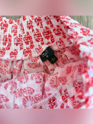Roller Rabbit x Target Women's Floral Smocked Peplum Tank Top and skirt thumbnail 10