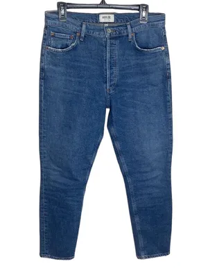 Agolde Nico High Rise Slim Fit Jeans distressed in Cycle wash size 29 thumbnail 2