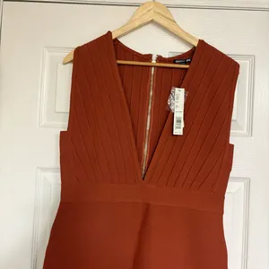 Gianni Bini Burnt Orange The‎ In Crowd Dress Size Large thumbnail 3