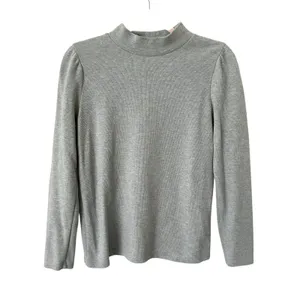 MADEWELL (Re)Sourced Mockneck Puff Sleeve‎ Top Sage Medium thumbnail 2