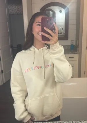 Faith over fear hoodie thumbnail 1