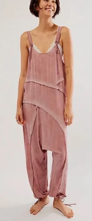 free people Act Natural Shapeless Romper jumpsuit sz‎ small thumbnail 1