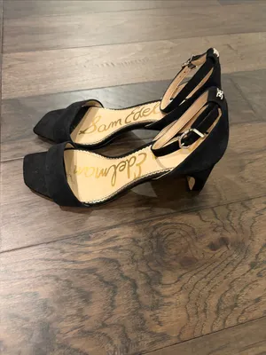 Sam Edelman Black Suede Sandals Sz 7.5 thumbnail 5