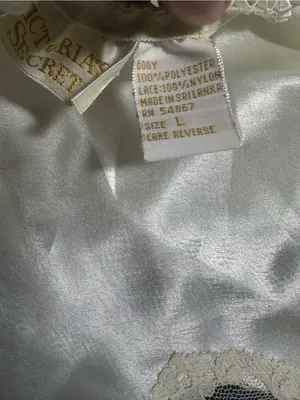 Victoria's Secret Ivory Satin Half Slip with Lace Trim thumbnail 5