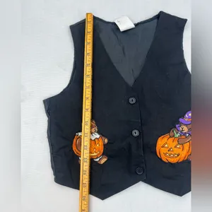 Vintage Halloween Vest M Black Size M thumbnail 11