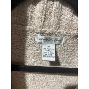 Cambridge Dry Goods Womens Cozy Knit Shawl Collar Cardigan Sweater Tan‎ Size M thumbnail 5