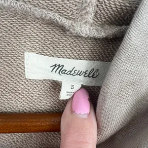 Madewell Resourced Cotton Retro Hoodie Sweatshirt tie dye burnished stone small thumbnail 3