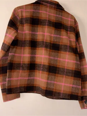BB Dakota x Steve Madden plaid shacket top S thumbnail 4