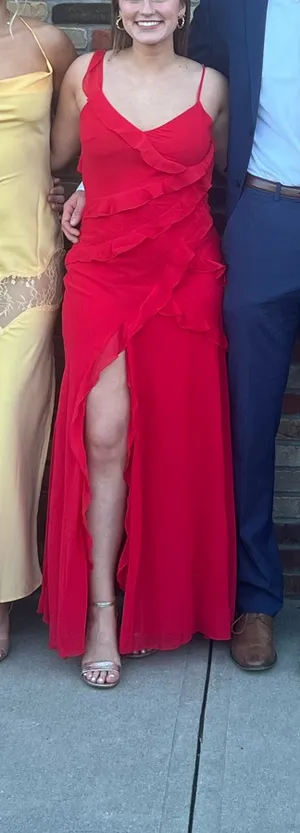 Showpo red maxi dress thumbnail 2