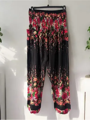 Lana Clothes Design NWT Boho Harem Pants Size XL thumbnail 2