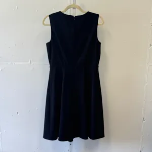 Calvin Klein Womens Black Sleeveless Keyhole Fit and Flare A-Line Dress Size 8 thumbnail 2