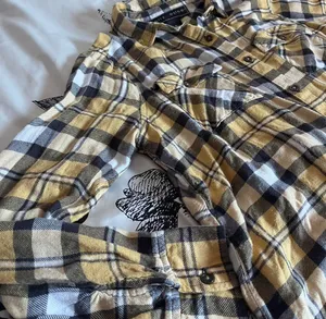 Polly & Esther Y2K plaid button-up flannel shirt thumbnail 6