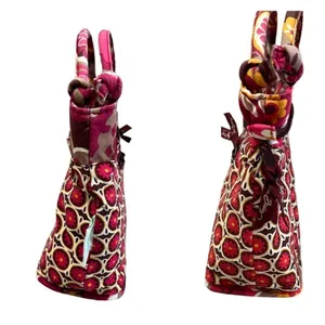 Vera Bradley 2009 Carnaby Floral The‎ Gabby Quilted Tote Handbag Pink Boho Chic thumbnail 6