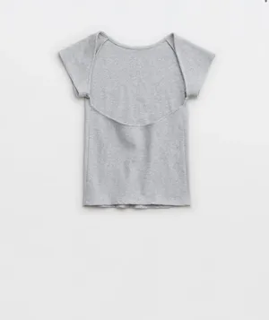 Aerie Ribbed Open Back T-Shirt thumbnail 6