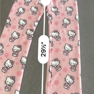 Hello Kitty Pink Cartoon Pajama Bottoms size M junior thumbnail 4