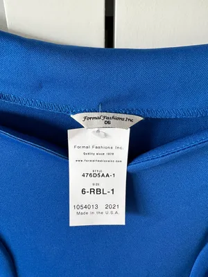 Blue Formal Dress Size 6 thumbnail 4