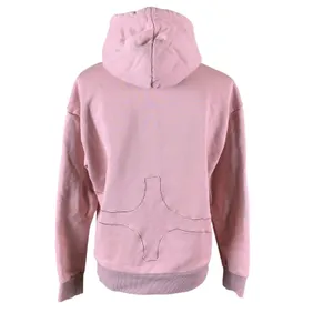 Sona Pink Embroidered Logo Hoodie Small Y2K‎ Streetwear Cozy Pullover Casual thumbnail 3