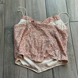 Sequin cowl neck tank top Size L thumbnail 2
