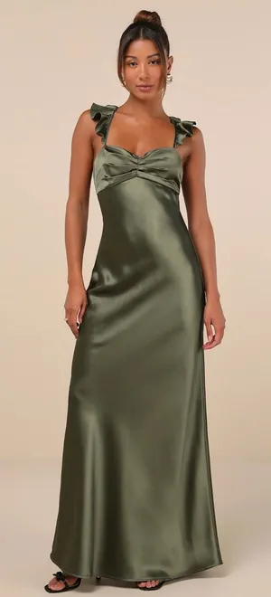 Lulus Maxi Dress Green thumbnail 1