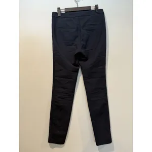 Zara Dress Pants Women XS Navy Work Office Career Cotton Stretch Travel Business thumbnail 2
