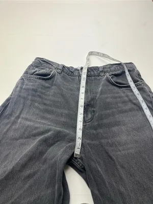 Reformation Jeans Cary High Rise Slouchy Wide Leg Jean Womens 29 Faded Black thumbnail 8