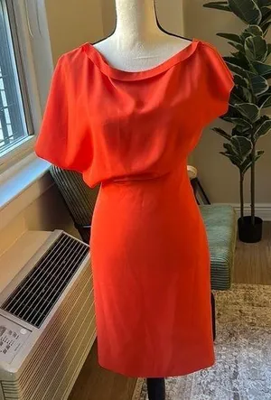 Reiss Asymmetric Flow Sleeve Dress Size 2 thumbnail 1