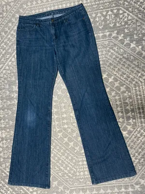 Michael Kors Indigo Flared Wide-Leg Jeans thumbnail 1